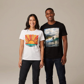 Custom T-shirt printing 180g men's round neck short T-shirt