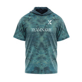 Blue Desert - Customized Short Sleeve Hoodie Pullover
