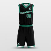 Black Green - Custom Basketball Jersey Design for Team