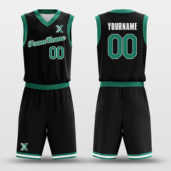 Black Green - Custom Basketball Jersey Design for Team