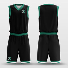 Black Green - Custom Basketball Jersey Design for Team