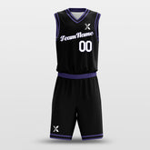 Black Purple - Custom Basketball Jersey Design for Team