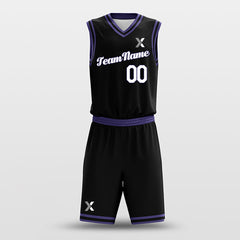 Black Purple - Custom Basketball Jersey Design for Team