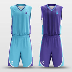 Blue Bay - Custom Reversible Sublimated Basketball Jersey Set