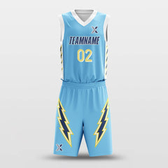 Blue Lightning - Customized Basketball Jersey Set Design