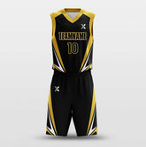 Golden Armor Glory - Customized Basketball Jersey Set Design BK160128S