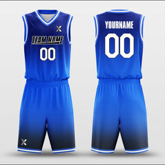 Gradient Blue - Customized Basketball Jersey Design