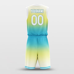 Gradient Yellow Blue - Customized Basketball Jersey Design