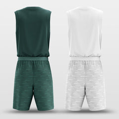 Green Space - Custom Reversible Sublimated Basketball Jersey Set