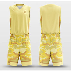 Jungle Camouflage - Customized Basketball Jersey Set Sublimated BK160613S