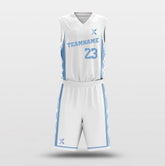 NCAA White - Customized Basketball Jersey Design for Team