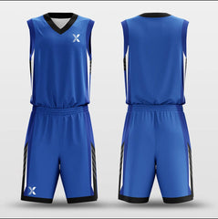 Ocean Blue - Customized Basketball Jersey Set Design BK160616S