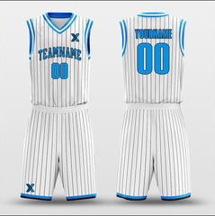 Ocean White - Customized Basketball Jersey Design for Team