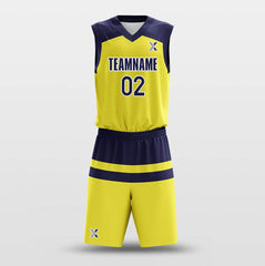 Parallel Yellow - Customized Basketball Jersey Set Design
