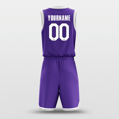 Purple White - Custom Basketball Jersey Design for Marco Aziz