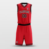 Red Black - Custom Basketball Jersey Design for Team