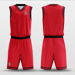 Red Black - Custom Basketball Jersey Design for Team