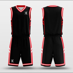 Red Spider - Customized Basketball Jersey Design Pinstriped