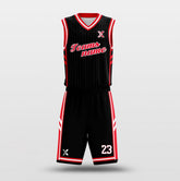 Red Spider - Customized Basketball Jersey Design Pinstriped