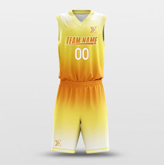 Rising Sun - Customized Basketball Jersey Design Yellow
