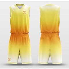 Rising Sun - Customized Basketball Jersey Design Yellow