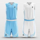 Throughout the Stripes - Customized Reversible Basketball Jersey Set Design BK260606S