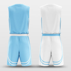 Throughout the Stripes - Customized Reversible Basketball Jersey Set Design BK260606S