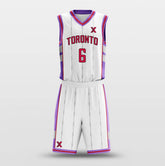 Toronto White - Customized Basketball Jersey Set Design