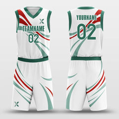 Coloured Ribbon - Customized Basketball Jersey Set Design