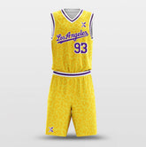 Yellow Lakers - Customized Basketball Jersey Set Design