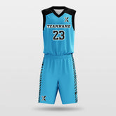 Blue Leopard - Custom Sublimated Basketball Jersey Set