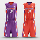 CLASSIC22 - Customized Reversible Sublimated Basketball Set