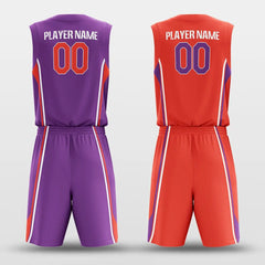 CLASSIC22 - Customized Reversible Sublimated Basketball Set