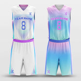 Cotton Candy - Customized Reversible Sublimated Basketball Set