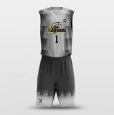 Grey Belt - Custom Sublimated Basketball Jersey Set