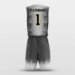 Grey Belt - Custom Sublimated Basketball Jersey Set