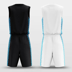 Ice Flower - Customized Reversible Sublimated Basketball Set