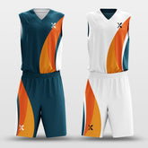 Jungle - Customized Kid's Reversible Sublimated Basketball Set