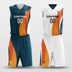 Jungle - Customized Reversible Sublimated Basketball Set