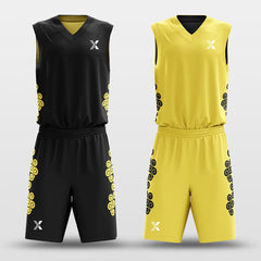 Leopard - Customized Kid's Reversible Sublimated Basketball Set