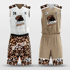 Leopard - Customized Reversible Sublimated Basketball Set