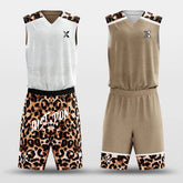 Leopard - Customized Reversible Sublimated Basketball Set