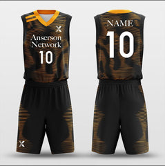 Rock - Custom Sublimated Basketball Jersey Set