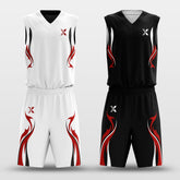 Shadowflame - Customized Kid's Reversible Sublimated Basketball Set
