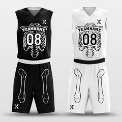 Skeleton - Customized Reversible Sublimated Basketball Uniforms