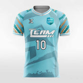 Blue Graphic - Custom Womens Soccer Jerseys Geo Print Design