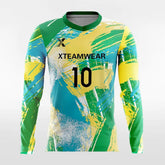 Pop Camouflage V - Customized Men's Sublimated Long Sleeve Soccer Jersey