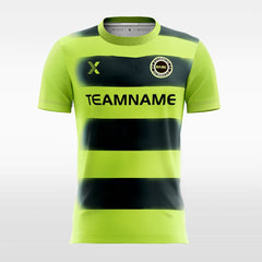 Black Stripe - Custom Kids Soccer Jerseys Design Neon Green