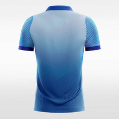 Blue Chevron - Women Custom Soccer Jerseys Design Gradient