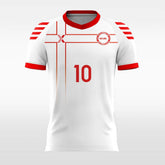 Classic Red Cross - Women Custom Soccer Jerseys Team Design